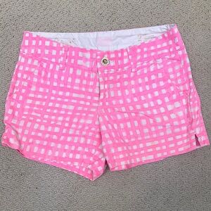 Lilly Pulitzer Pink and White Bermuda Shorts